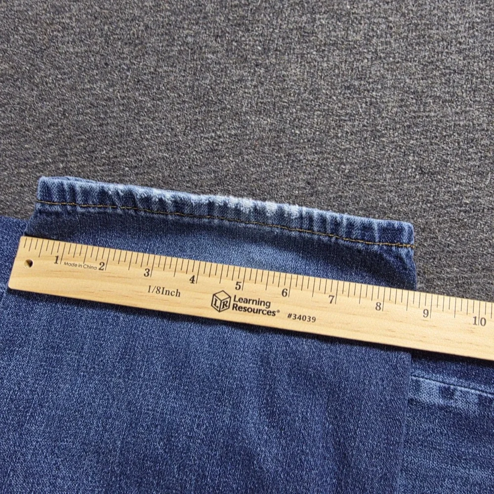 Levis 514 Mens Straight Fit Jeans 36x34 Measures 34x33 Med Wash Denim Distressed